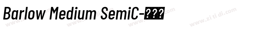 Barlow Medium SemiC字体转换
